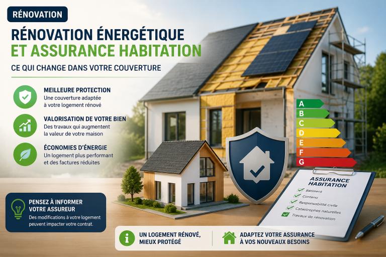 Rénovation énergétique et assurance habitation : ce qui change dans votre couverture